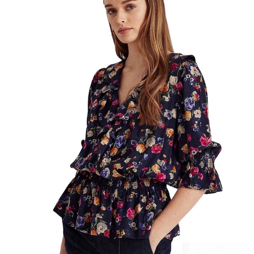 Floral Print Women's Blouse